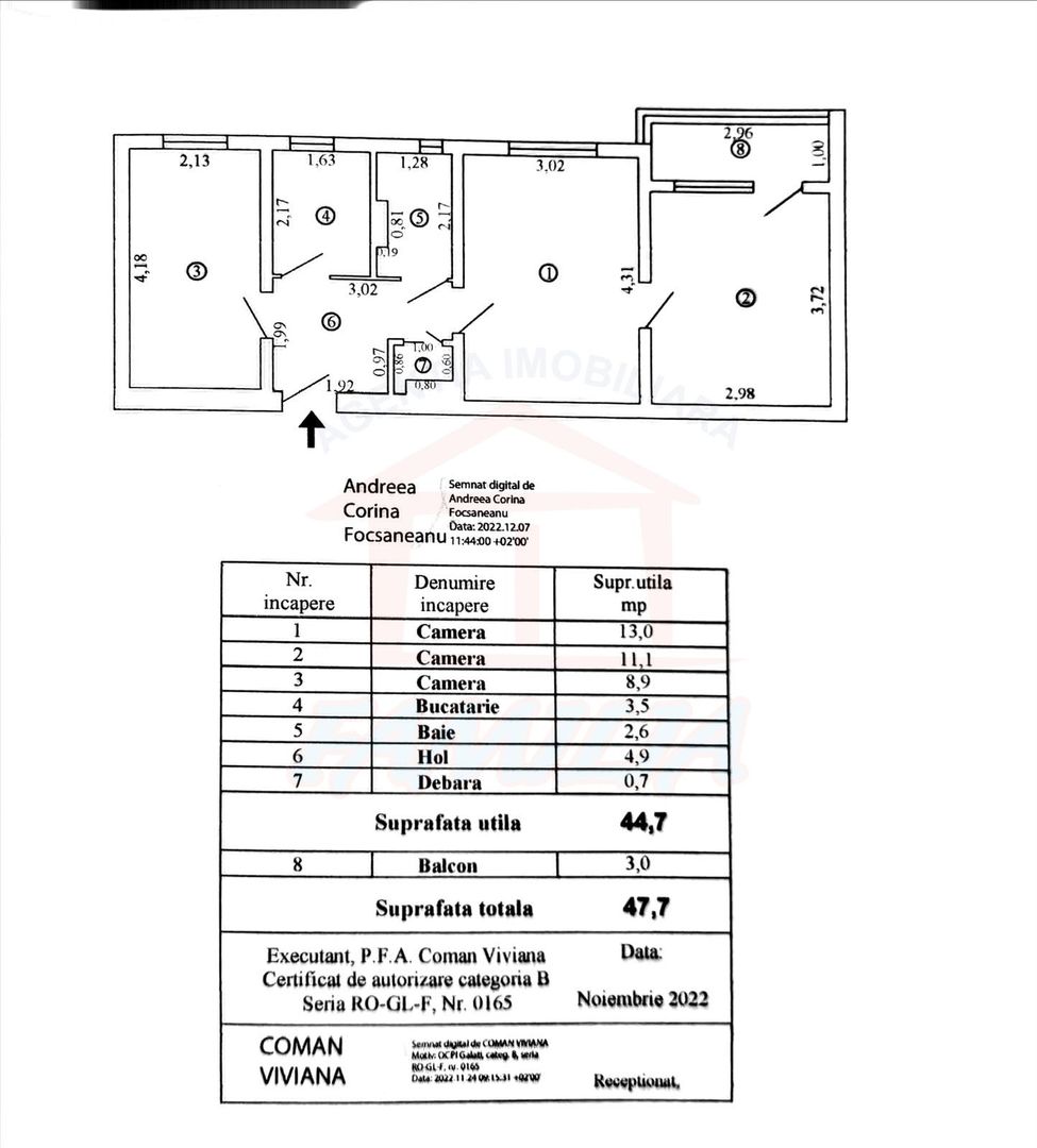 🏡 De vanzare 3 camere, Micro 19, 45.000 EURO - Poză 7