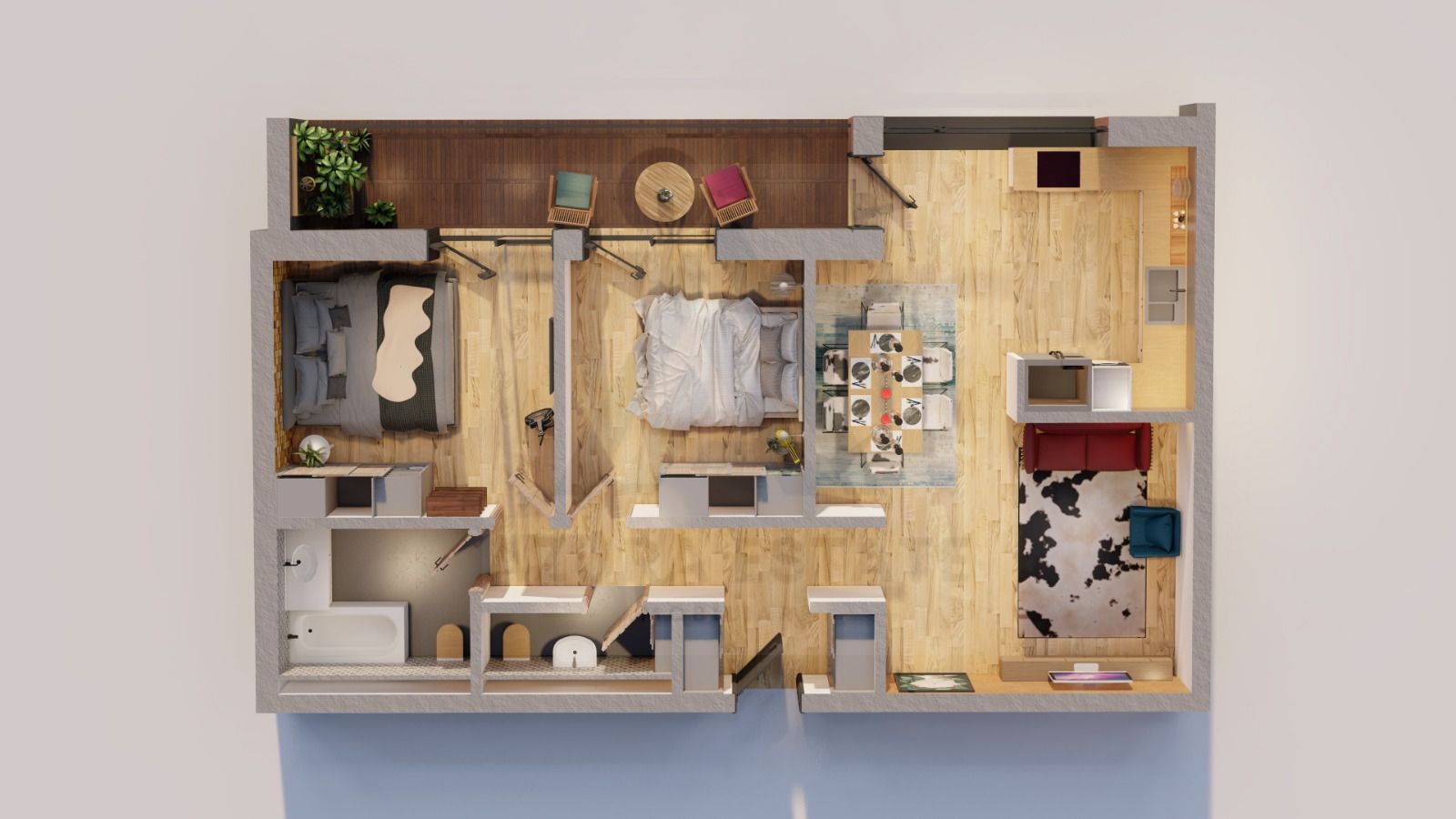 Apartament premium 75 mp utili cu parcare subterana si boxa Central - Poză 7