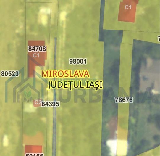 Teren intravilan de vanzare – Valea Adanca, com. Miroslava, jud. Iasi - Poză 2