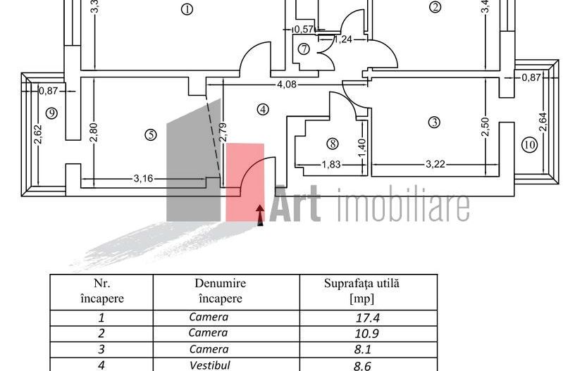 Vindem apartament cu 3 camere, Crângasi - Poză 17