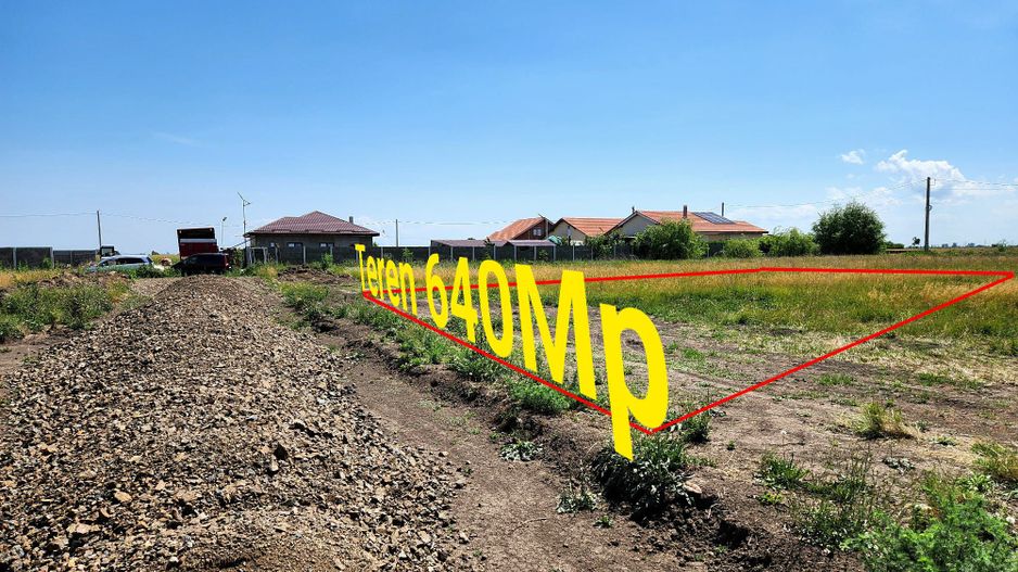 Teren de vanzare,620mp,Front 20ml,in Sacalaz. - Poză 1