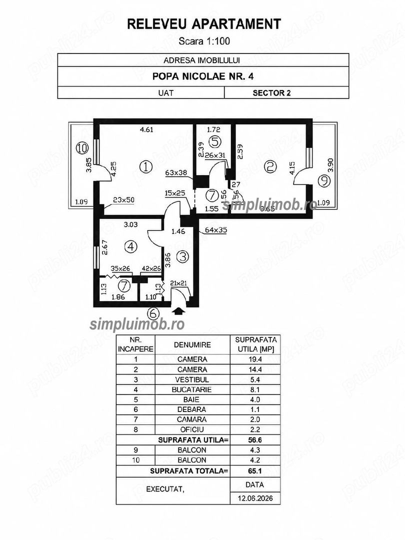 Apartament 2 camere Baicului-Doamna Ghica - Poză 8