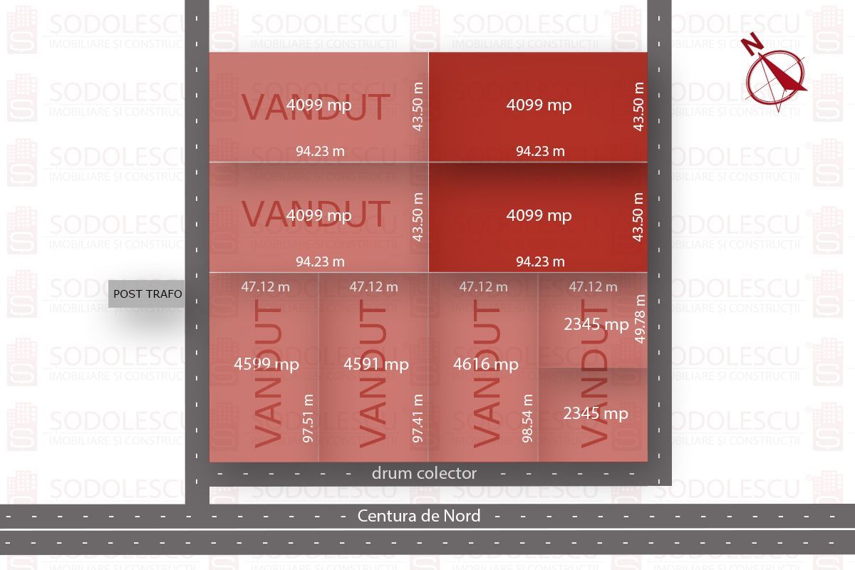 TEREN COMERCIAL- INDUSTRIAL, CENTURA N TIMISOARA , INELUL V. - Poză 3
