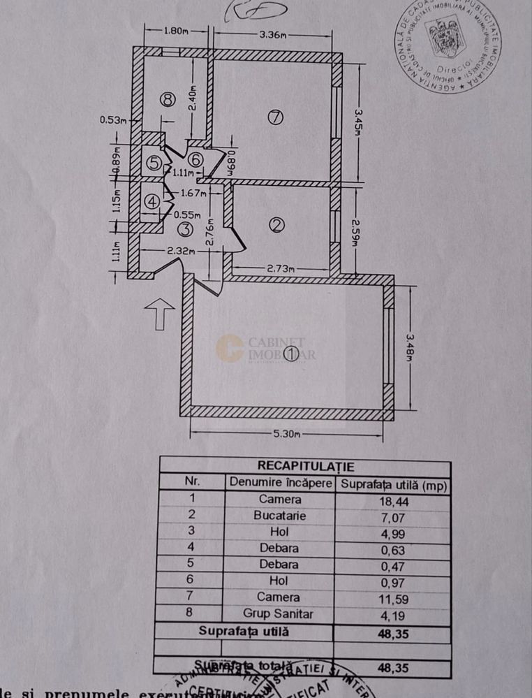 2 camere | Uverturii | 10 min Metrou - Schiță 8