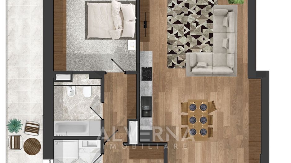 LOFT - Apartament 3 camere, 108mp + terasa, garaj subteran, Buna Ziua - Schiță 10