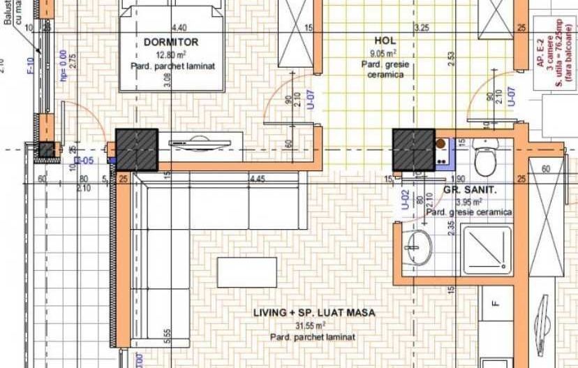 3 camere Mamaia Nord, cu vedere la mare, parcare inclusa - Poză 5