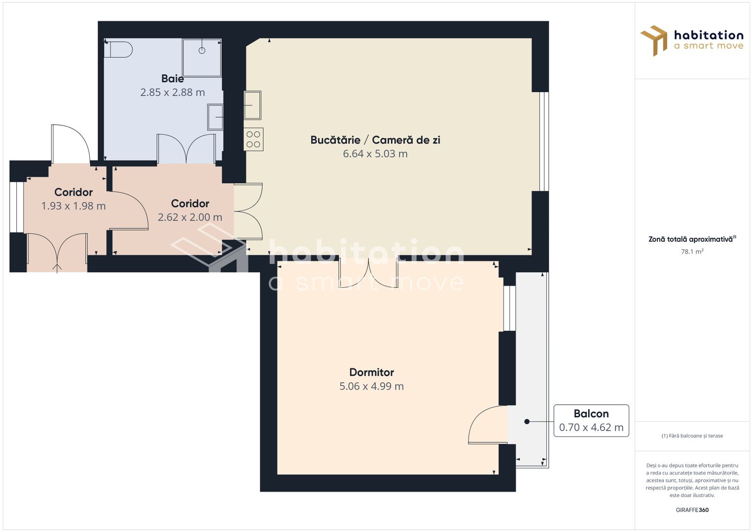 Apartament 2 camere, elegant, cu vedere si balcon, in Piața Victoriei - Poză 19