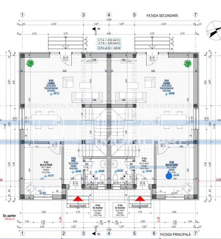Casa tip Duplex cu 4 camere ,in Cristian - Schiță 5