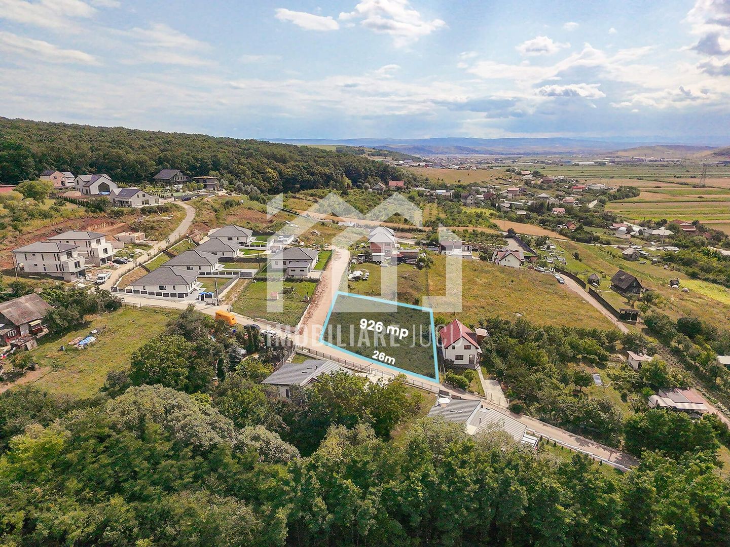 Teren Premium 926 mp în Jucu de Sus | Zonă Exclusivistă lângă Pădure - Poză 3