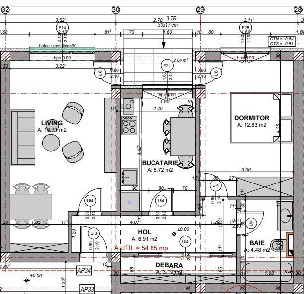 Apartament 2 camere cu gradina, Prelungirea Doamna Stanca - Schiță 10
