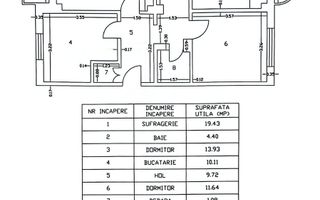 Apartament cu 3 camere, 2 bai, 2 balcoane, mobilat și utilat, zona TRAIAN; - Poză 8