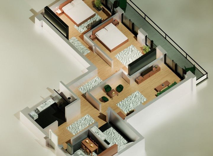 Tomis Nord/Carrefour-Apartament 3 camere decomandate, bloc nou. - Poză 2