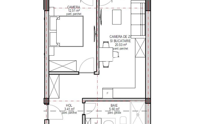 Apartament 2 camere  Lacul lui Binder, Sibiu - Schiță 6