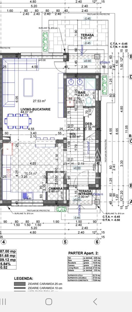 Duplex Modern cu 4 camere si 290 mp curte, in Cartierul Arhitectilor - Schiță 4