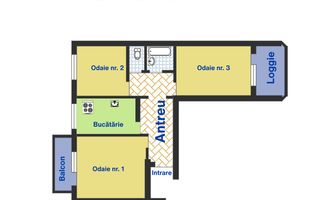 Apartament cu 3 camere, Ciocana - Poză 23