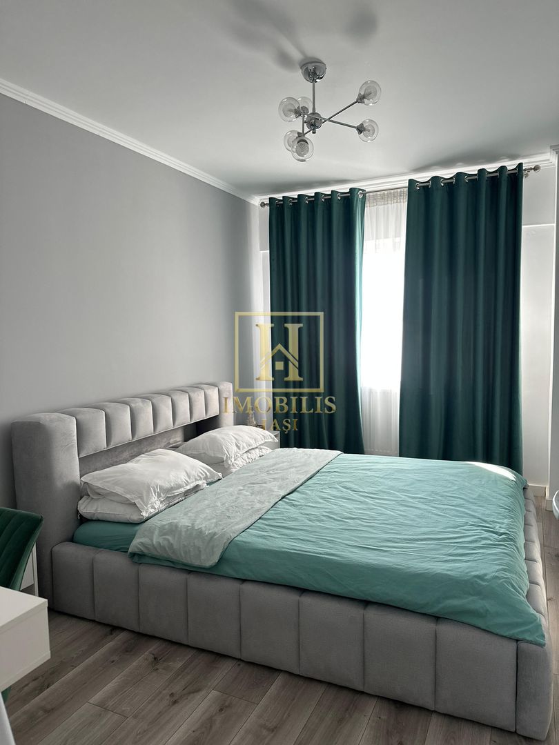 Apartament 2 camere dec NOU  mobilat + loc de parcare Bucium 450 euro - Poză 7