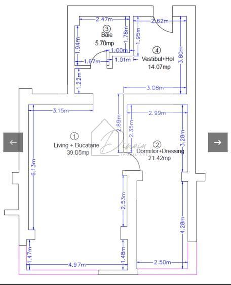 Apartament 2 camere Pipera I Rond OMV I 83 mp - prima chirie I Ivory - Poză 2