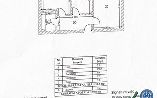Apartament 2 camere, decomandat, metrou Berceni, Comision 0% - Schiță 12