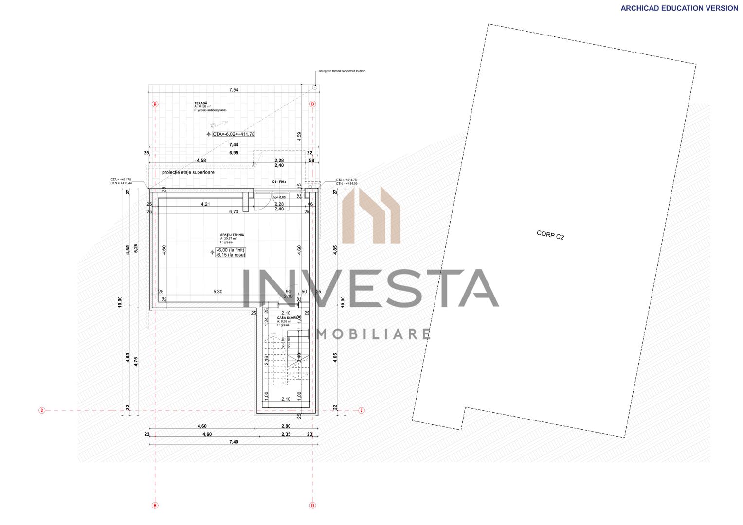 Spatiu premium Zorilor, 600 mp, vitrat, 25 parcari! cu panorama! - Schiță 12