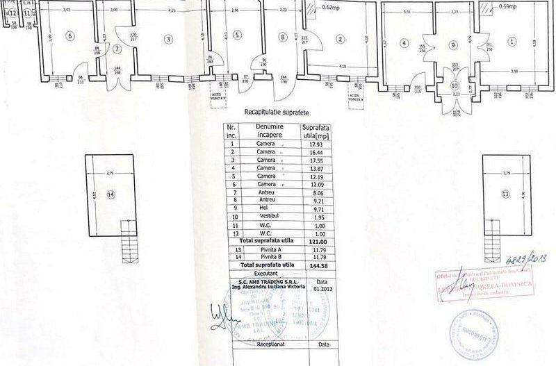 Vila 1950 121 mp s.u. Mosilor-Ion Maiorescu nr.24 260 mp teren - Poză 5