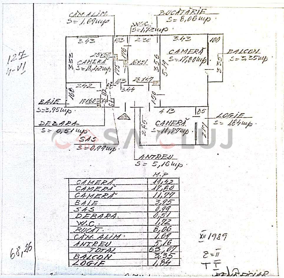 3 camere, etaj intermediar, Zona Brd Marasti - Poză 7