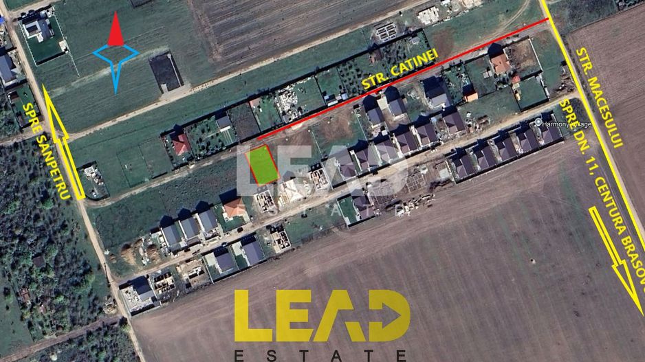 Teren intravilan 513 mp cu Autorizatie de Construire, Sanpetru, str. Catinei - Poză 1