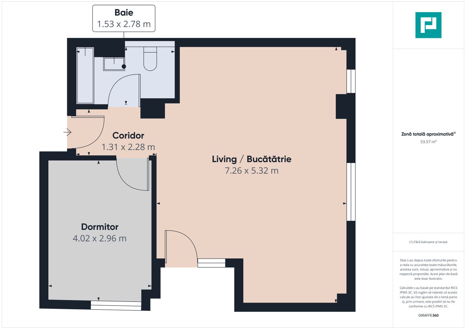 Apartament spațios cu 2 camere în Torontalului - Poză 8