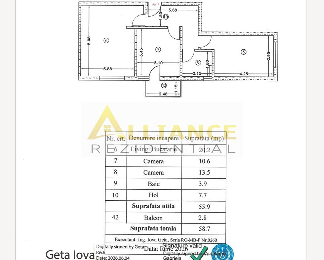 Leordeni Apartament 3 camere cu parcare inclusa - Poză 16