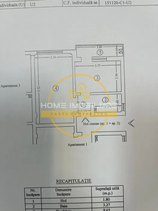 Apartament cu 2 camere / 40 mp / Moara de Vant - Poză 6