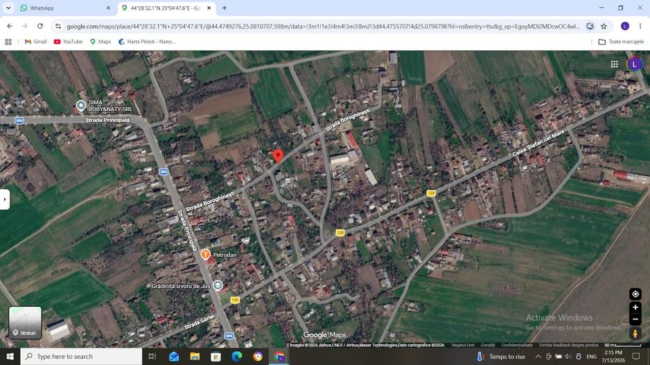 Teren pentru casa Izvoru, gaze, apă, canal, curent, central - Poză 3