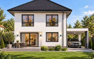 Casă individuală modernă – 3 dormitoare – terasă – carport – teren 400 mp - Poză 2