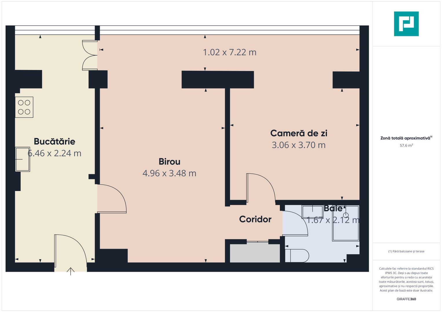 Apartament 2 camere-Piața Gării de Nord, București - Poză 5