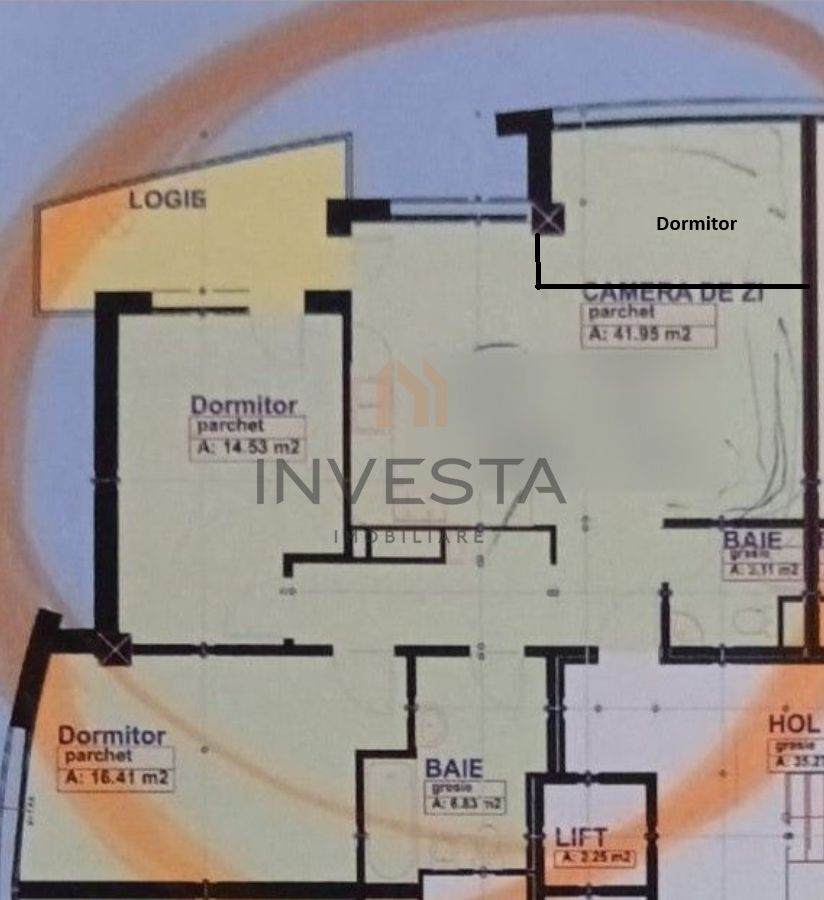 Apartament 4 camere, parcare inclusa, etaj intermediar, Gheorgheni - Schiță 9