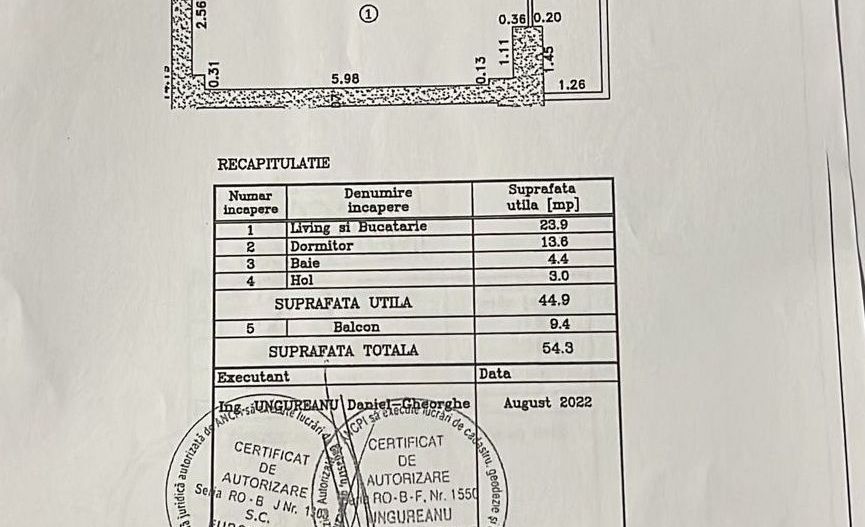 Prima Inchiriere - Cortina North, mobilat, utilat, 1 loc parcare - Schiță 30