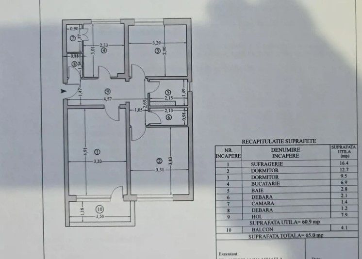 De vanzare apartament cu 3 camere etj 3, Mazepa 1, 80.000 euro - Poză 5