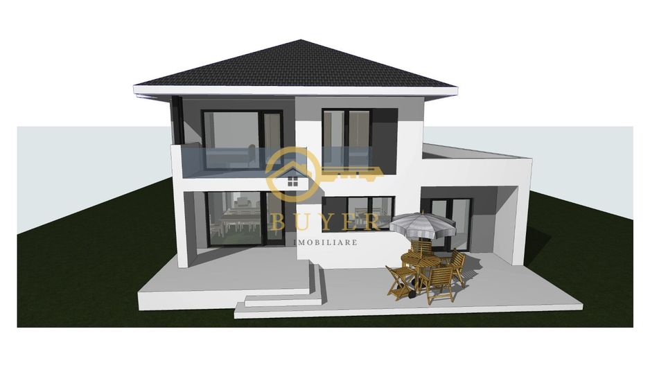 Casa moderna in Selimbar cu garaj- Terasa la parter, 2 balcone la etaj - Poză 12