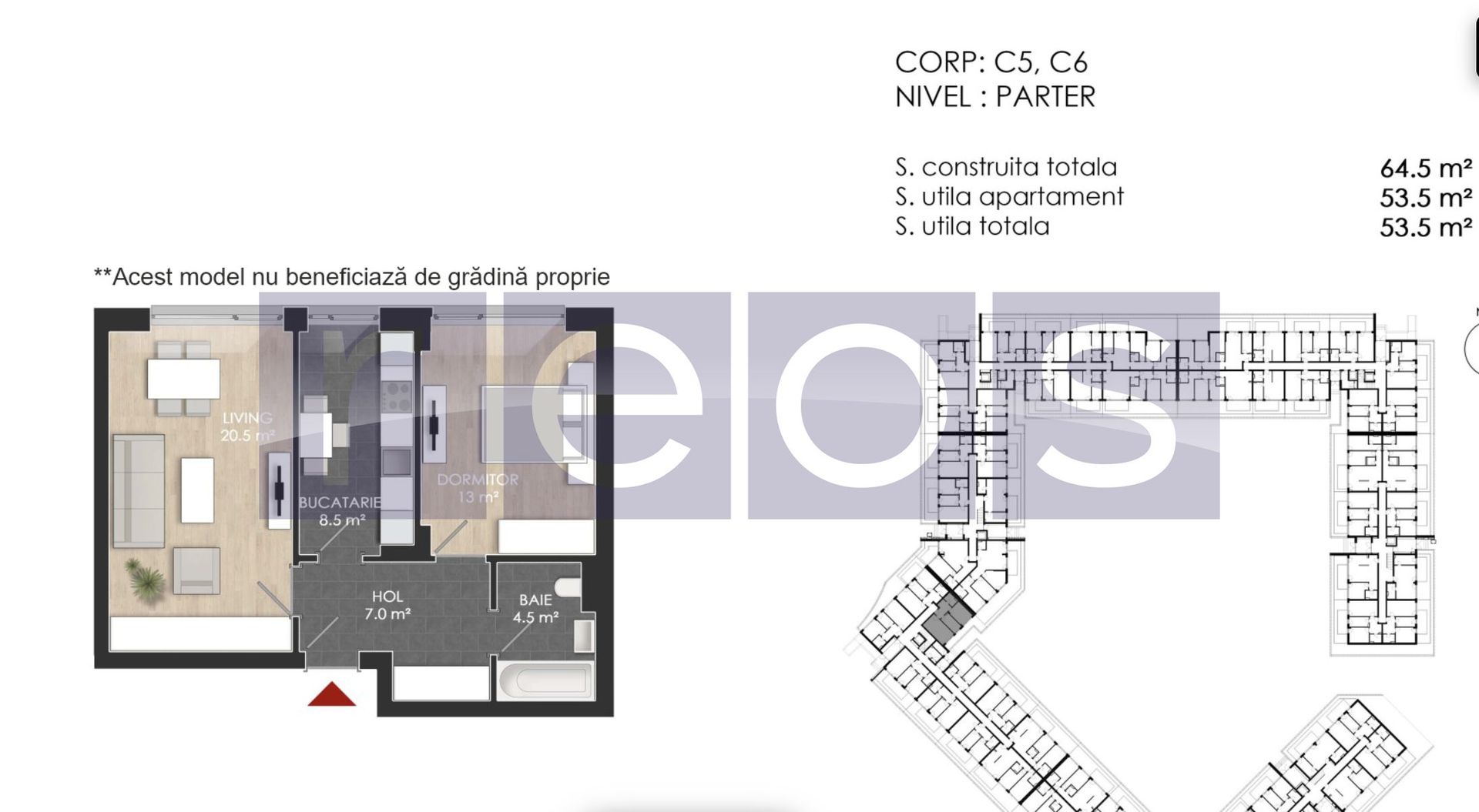 VANZARE 2 CAMERE | STRAULESTI | PISCINA PRIVATA A COMPLEXULUI - Schiță 8