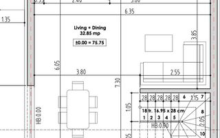 Casă modernă cu 3 dormitoare, curte 250 mp, Popești-Leordeni Ilfov - Schiță 3