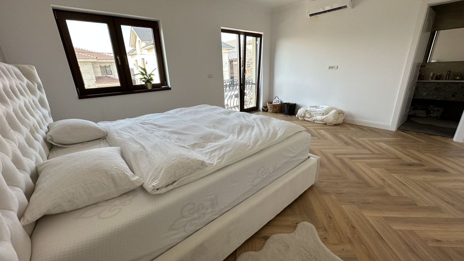 Duplex despartit prin spatiu tehnic  - teren 500mp - Poză 7