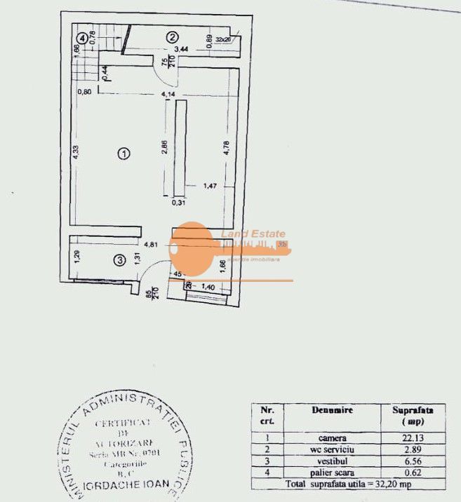 Casă ultracentrală, 4 camere + terasă, Piața Rosetti – Universitate - Schiță 7