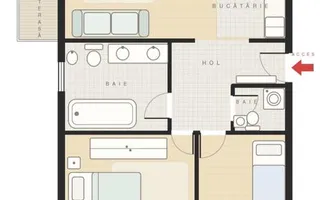 🏠Apartament 3 camere, 66mp // Păcurari - Colina Însorită - Schiță 16