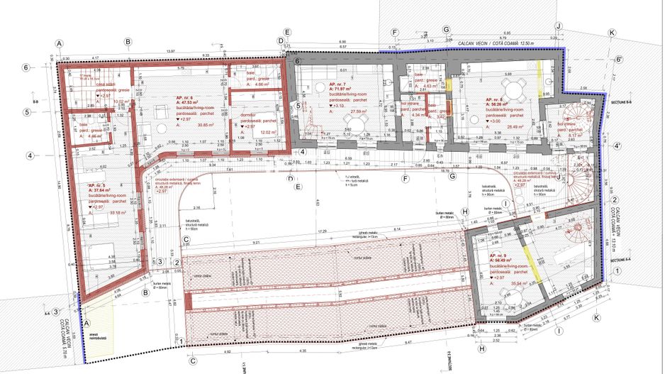 Apartament nou 72 mp, la cheie, Sibiu – zonă centrală - Schiță 6