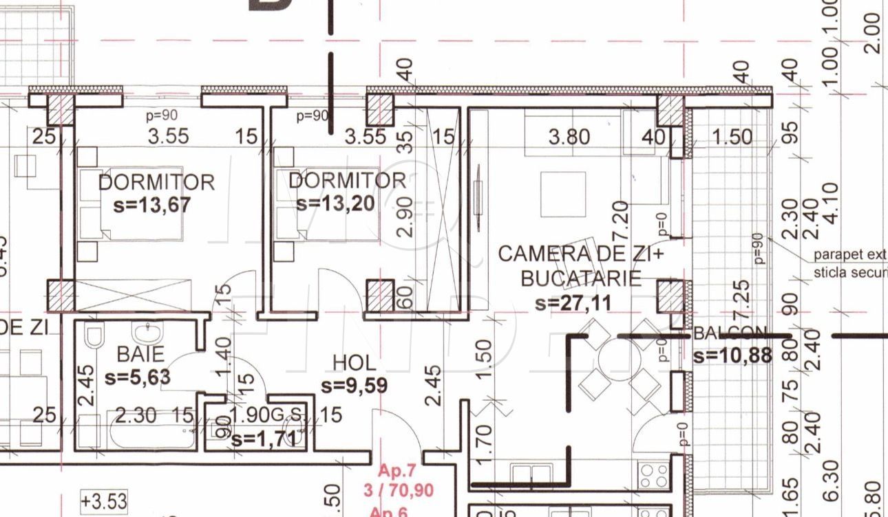 Apartament 3 camere Andrei Muresanu 71 mp utili plus balcon - Poză 1