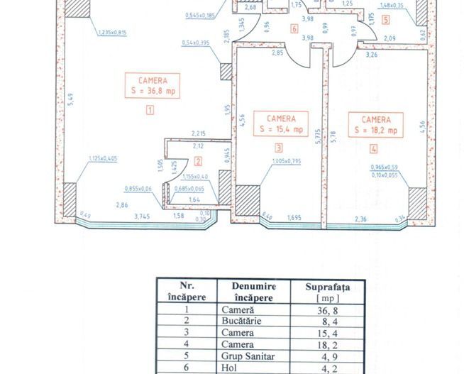 Apartament de 3 camere, 90mp, vedere urbană - Poză 5