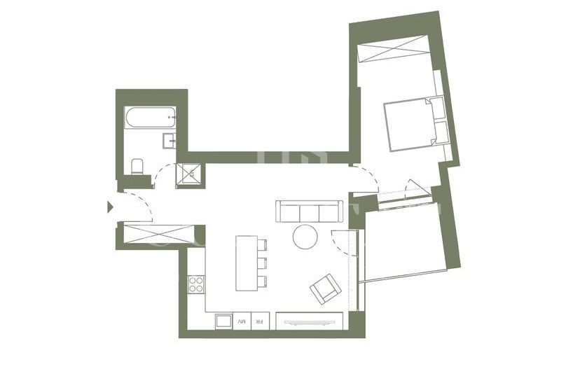 Apartament cu 2 camere de vanzare Iris - Poză 1