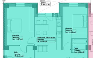 Vanzare apartament - 3 camere - bloc nou - Lupului - Poză 2