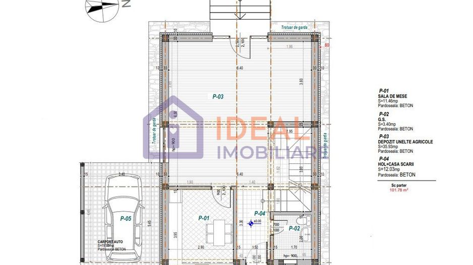 Casa de vacanta cu 4 camere si 800 mp de curte, in Paltinis - Schiță 5