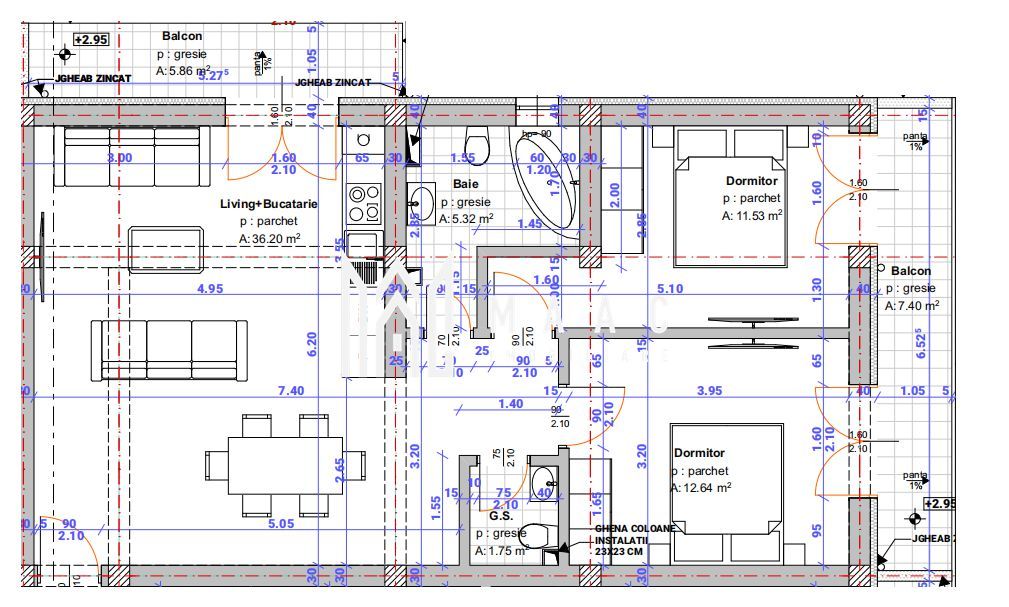 Apartament 3 camere | Etaj intermediar - Poză 1