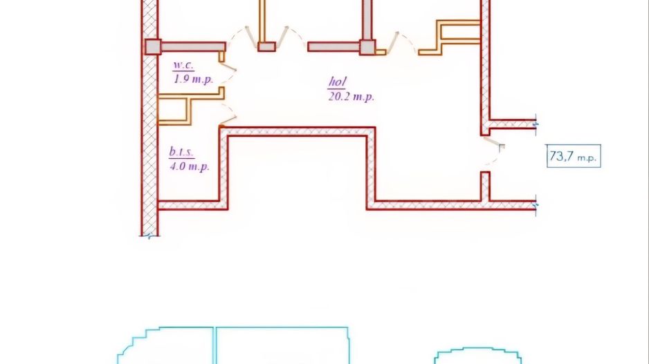 Vânzare, apartament, 2 camere, strada Cartușa, Durlești - Poză 2