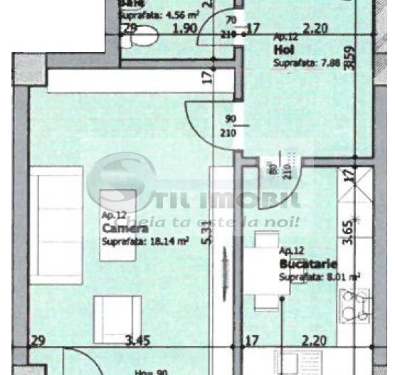 APARTAMENT 1 CAM PLATOU GALATA-57,500 € - Poză 3